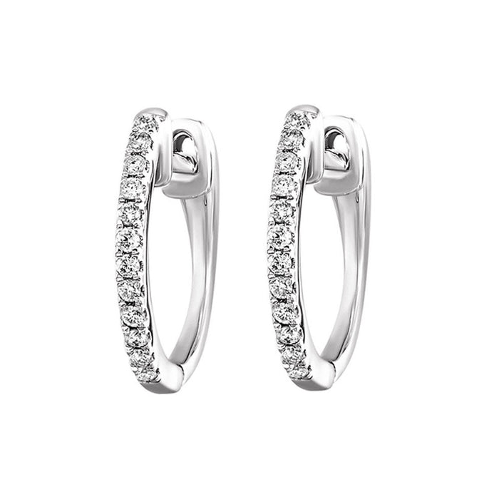 10Kt White Gold Diamond 1/10Ctw Earring
