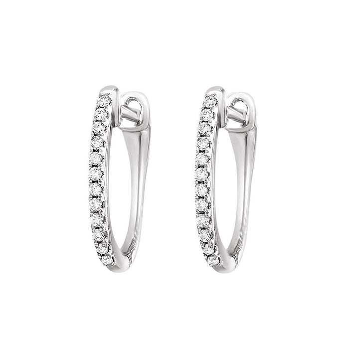 10Kt White Gold Diamond 1/10Ctw Earring