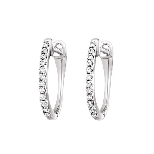 10Kt White Gold Diamond 1/10Ctw Earring