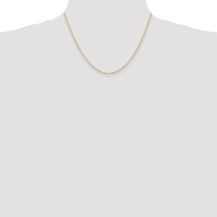 14k 1.10mm Singapore Chain