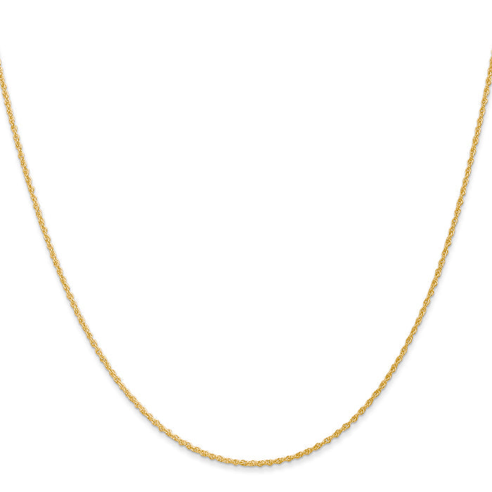 14k 1.1mm Baby Rope Chain