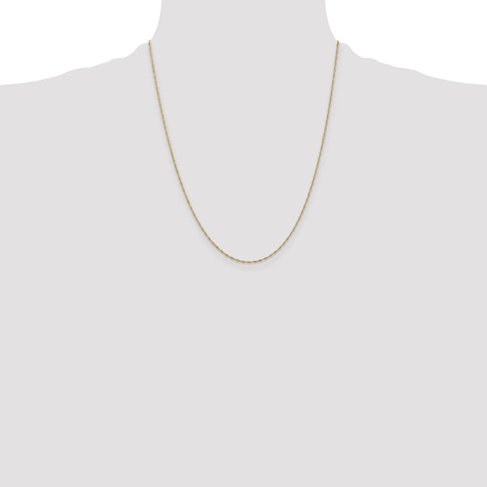 14k 1mm Singapore Chain