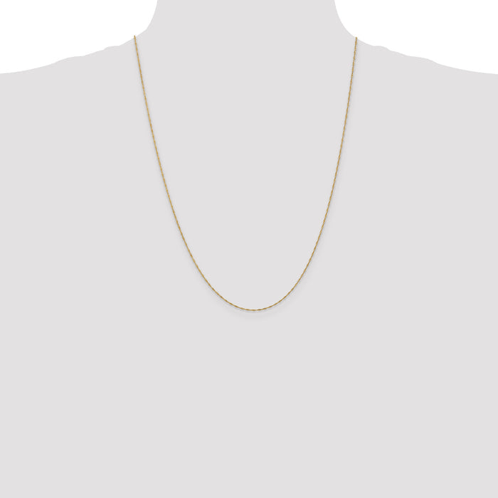 14k 1mm Singapore Chain