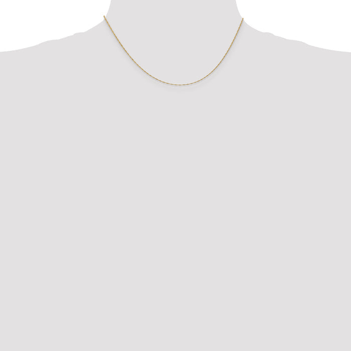 14k 1mm Singapore Chain