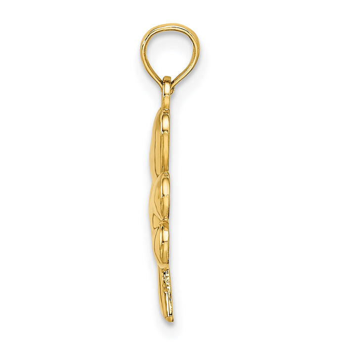 14K 3-Leaf Clover Charm