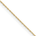 14k .4 mm Carded Cable Rope Chain