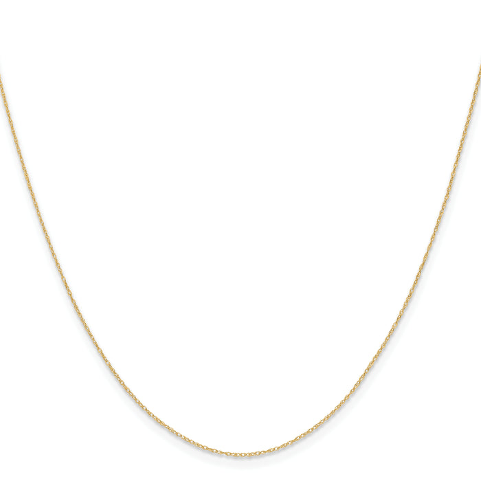 14k .4 mm Carded Cable Rope Chain