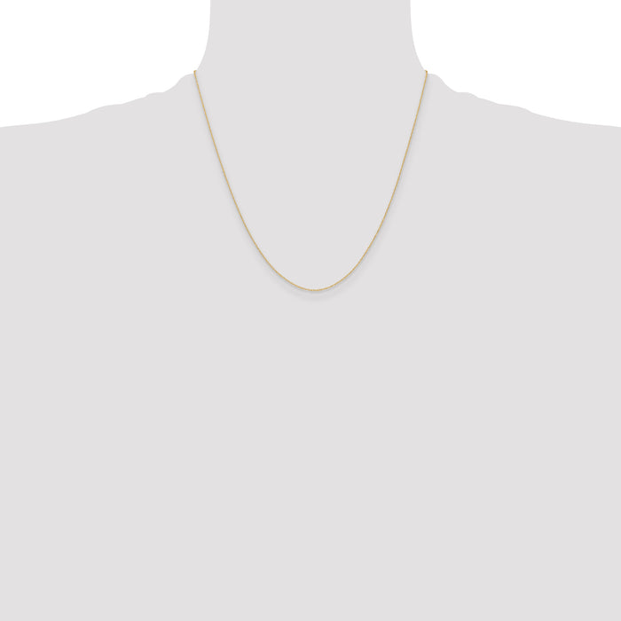 14k .4 mm Carded Cable Rope Chain
