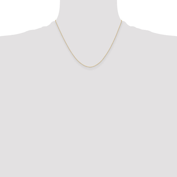 14k .4 mm Carded Cable Rope Chain