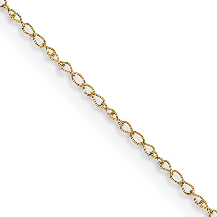 14k .42 mm Carded Curb Chain