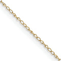 14k .42 mm Carded Curb Chain