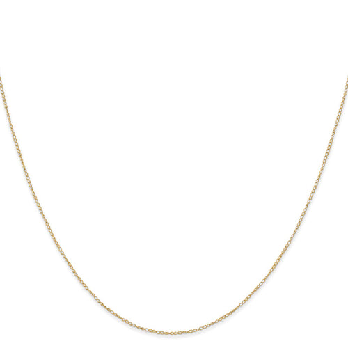 14k .42 mm Carded Curb Chain