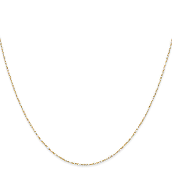 14k .42 mm Carded Curb Chain