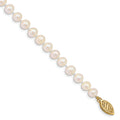 14k 5-6mm White Near Round Freshwater Cultured Pearl Bracelet