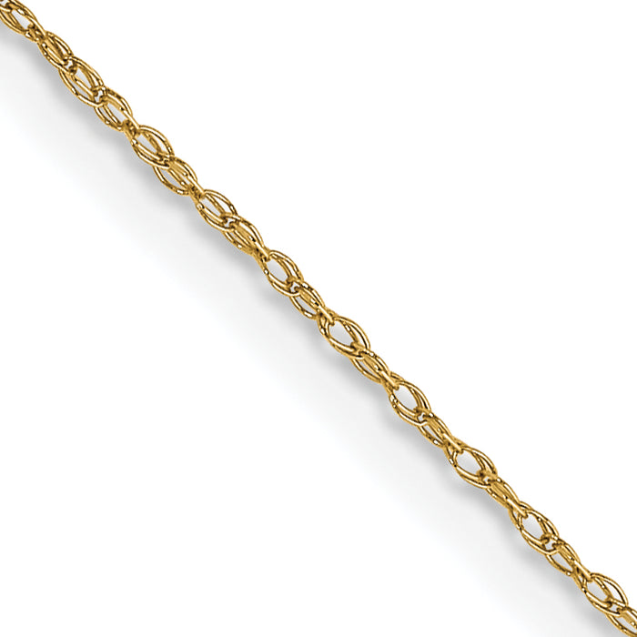 14k .5 mm Carded Cable Rope Chain