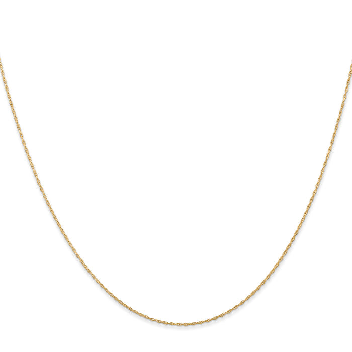 14k .5 mm Carded Cable Rope Chain