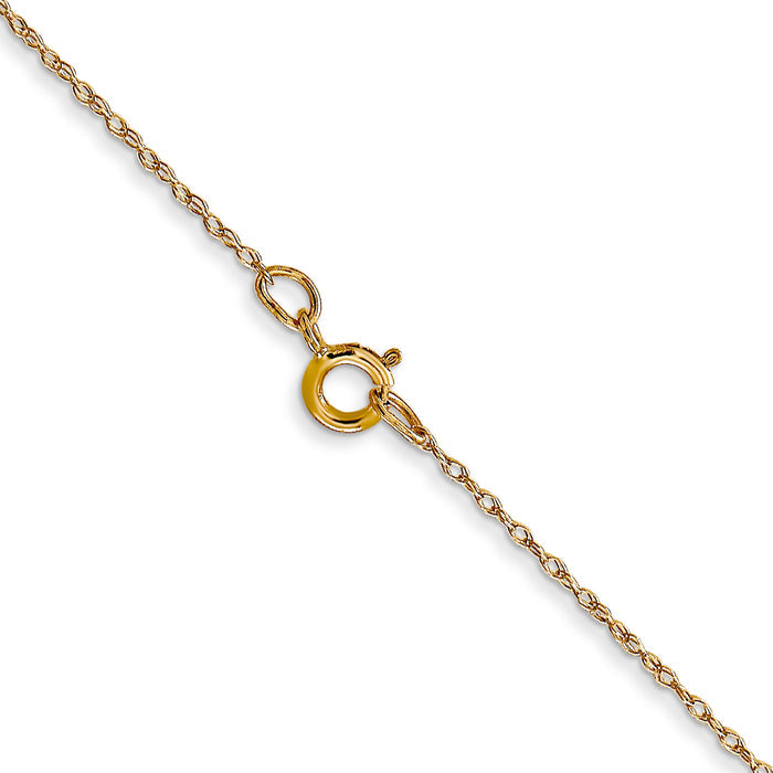 14k .5 mm Carded Cable Rope Chain