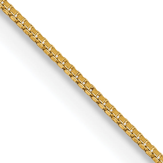 14k .5mm Box with Lobster Clasp Chain