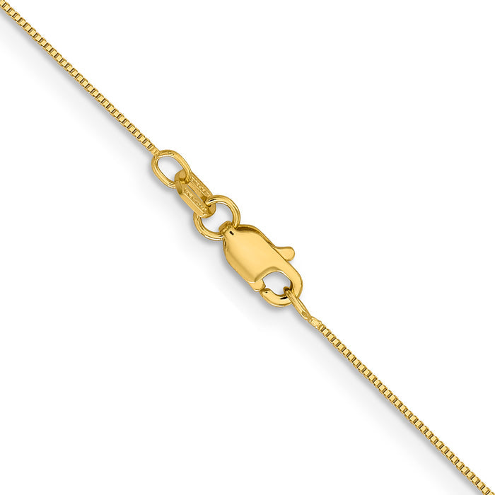 14k .5mm Box with Lobster Clasp Chain