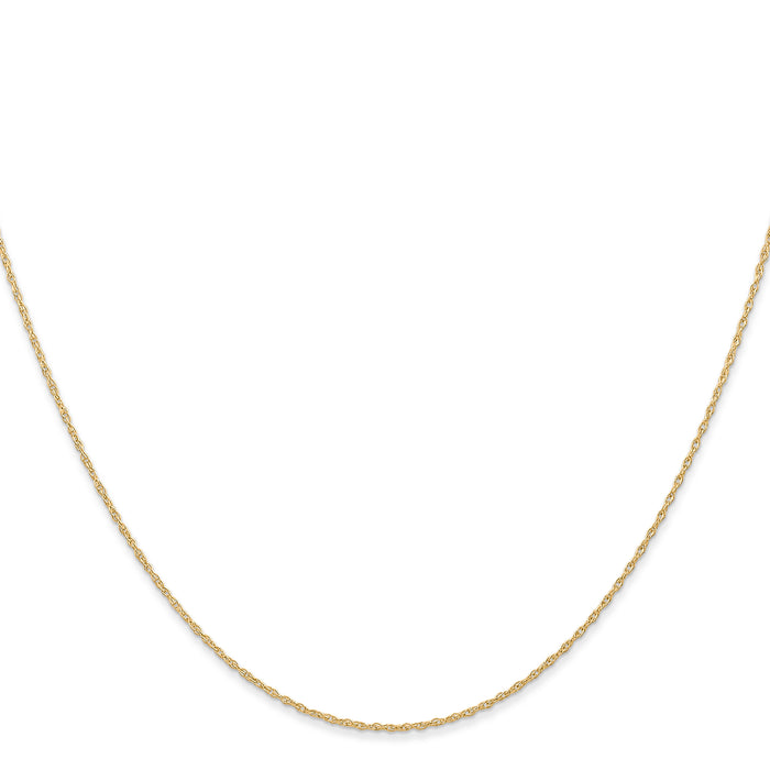 14k .6 mm Carded Cable Rope Chain