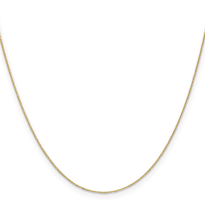 14k .65mm D/C Round Open Link Cable Chain