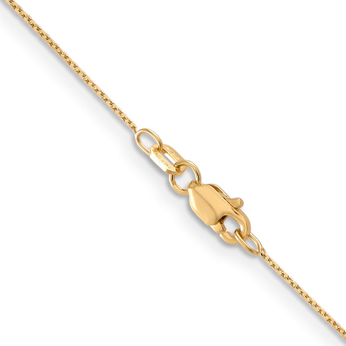 14k .65mm D/C Round Open Link Cable Chain