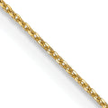 14k .6mm D/C Round Open Link Cable Chain