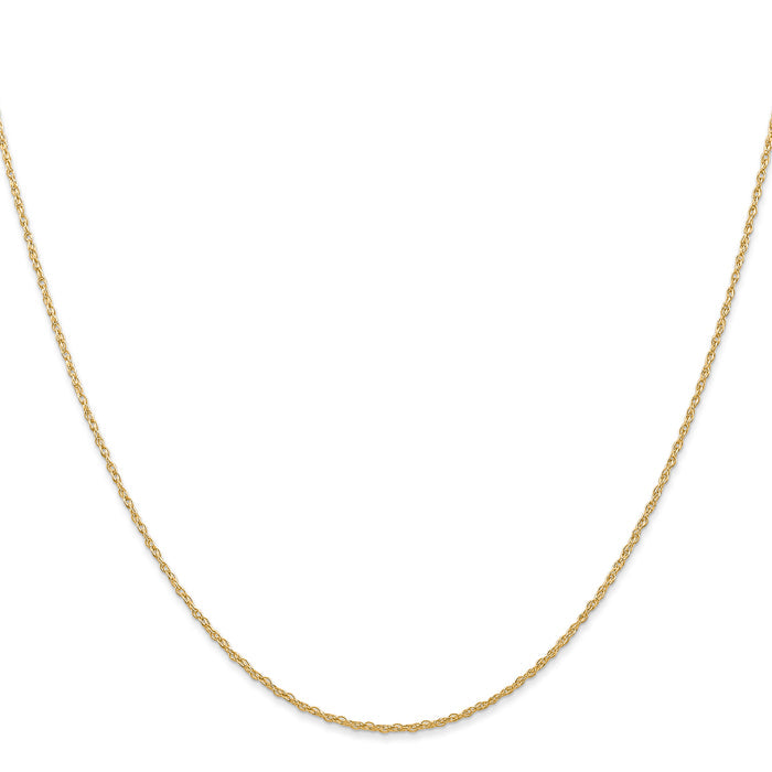 14k .7 mm Carded Cable Rope Chain