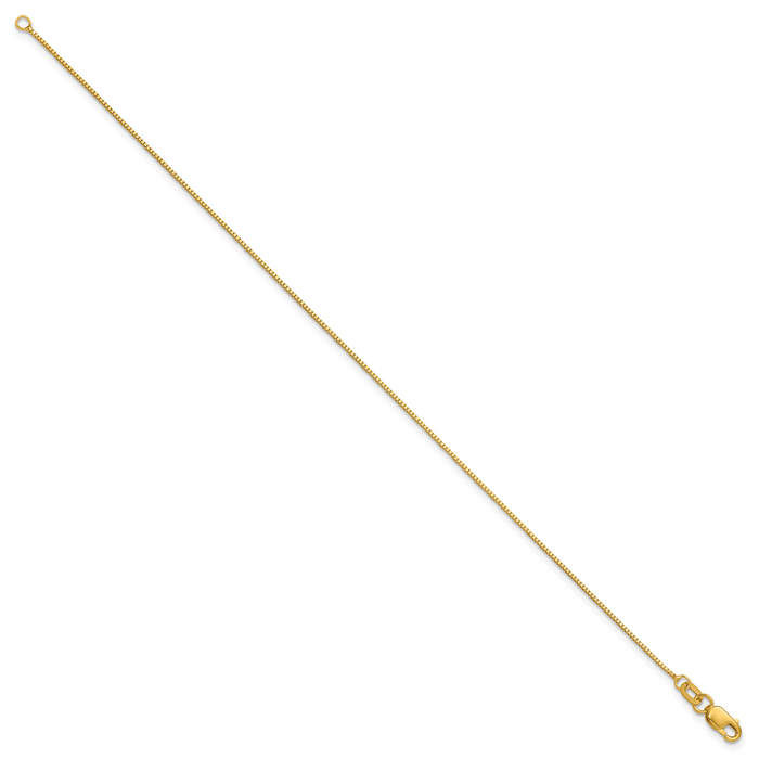 14k .7mm Box with Lobster Clasp Chain