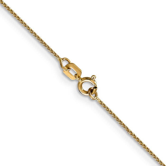 14k .85mm D/C Spiga with Spring Ring Clasp Chain