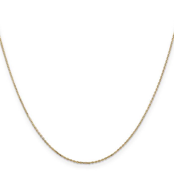 14k .8mm D/C Cable with Lobster Clasp Chain