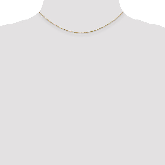 14k .8mm D/C Cable with Lobster Clasp Chain