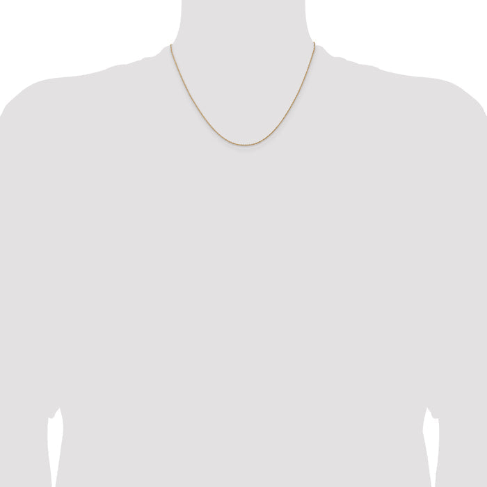 14k .8mm Light-Baby Rope Chain
