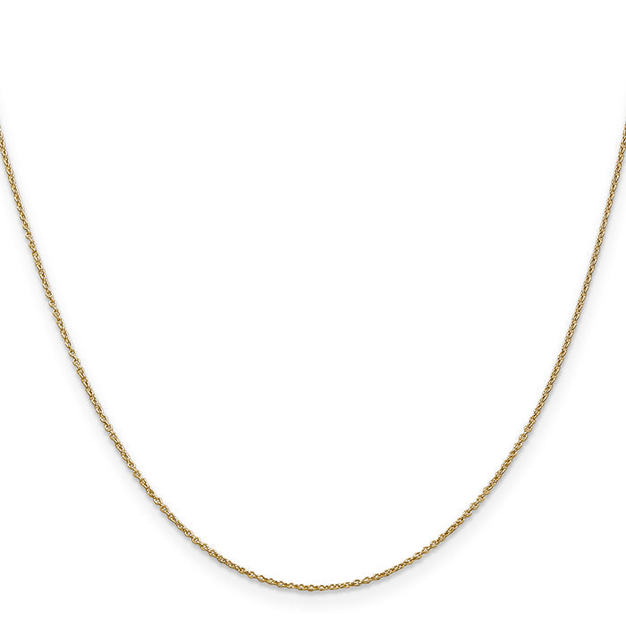 14k .9mm Cable with Lobster Clasp Chain
