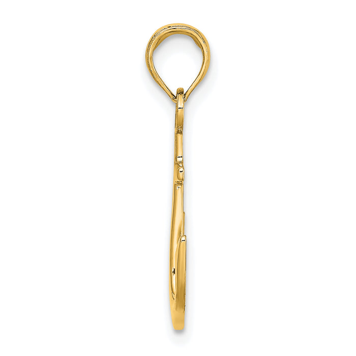 14k Anchor Pendant