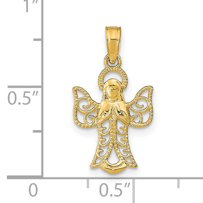 14k Angel Pendant
