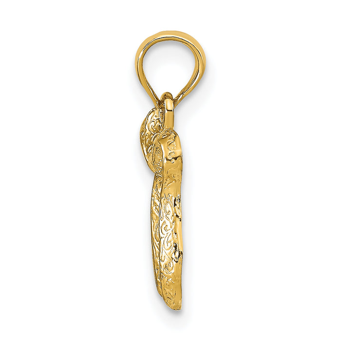 14K Chai Pendant
