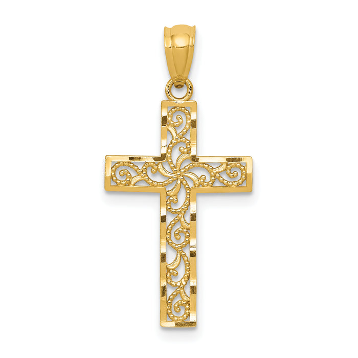 14k Cross Pendant