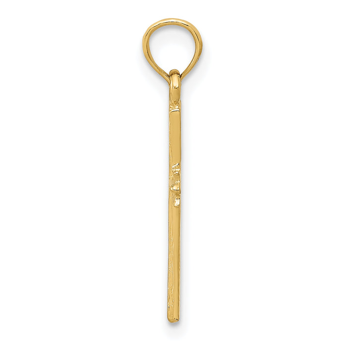 14K Cross Pendant