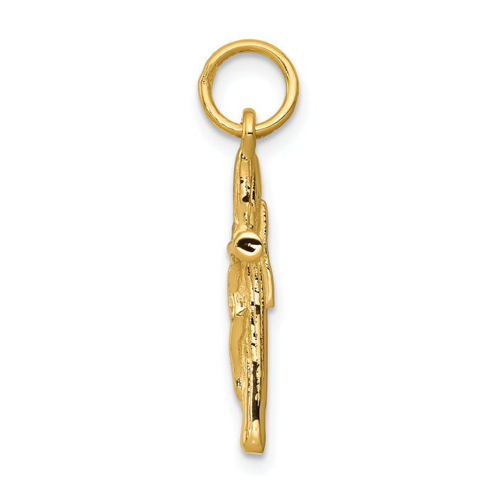 14k Crucifix Charm