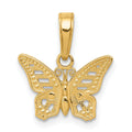 14k Cut-Out Butterfly Pendant