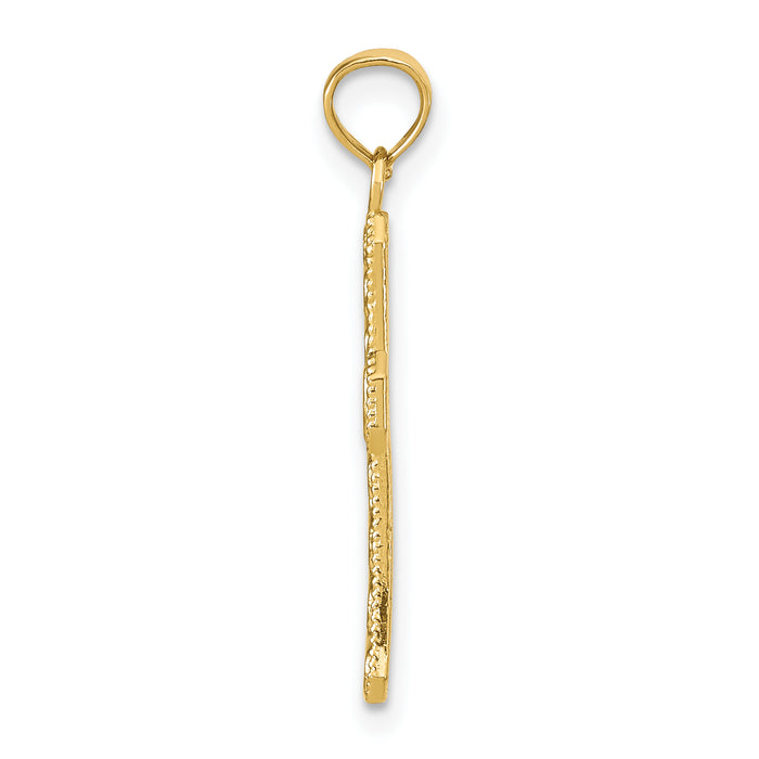 14k Fancy Cross Pendant