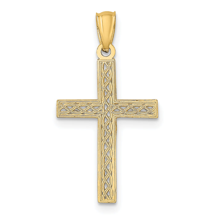 14k Filigree Cross Pendant