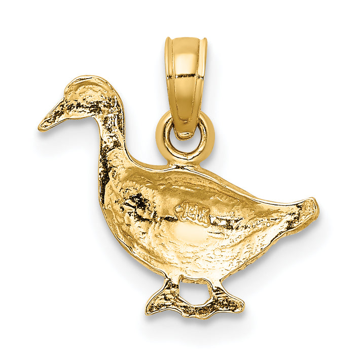 14K Goose Charm
