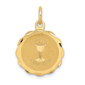14k Holy Communion Disc Charm