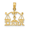 14K LIBRA Zodiac Charm