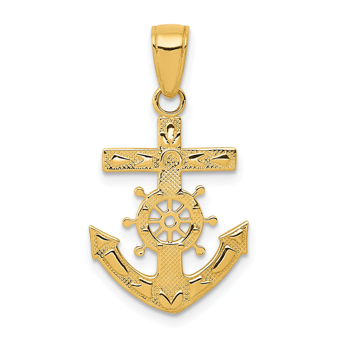 14k Mariners Cross Pendant