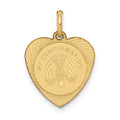 14k My Confirmation Heart Disc Charm