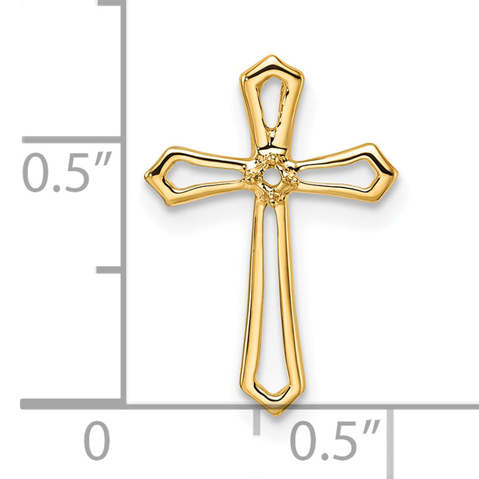 14k Passion Cross Pendant Mounting