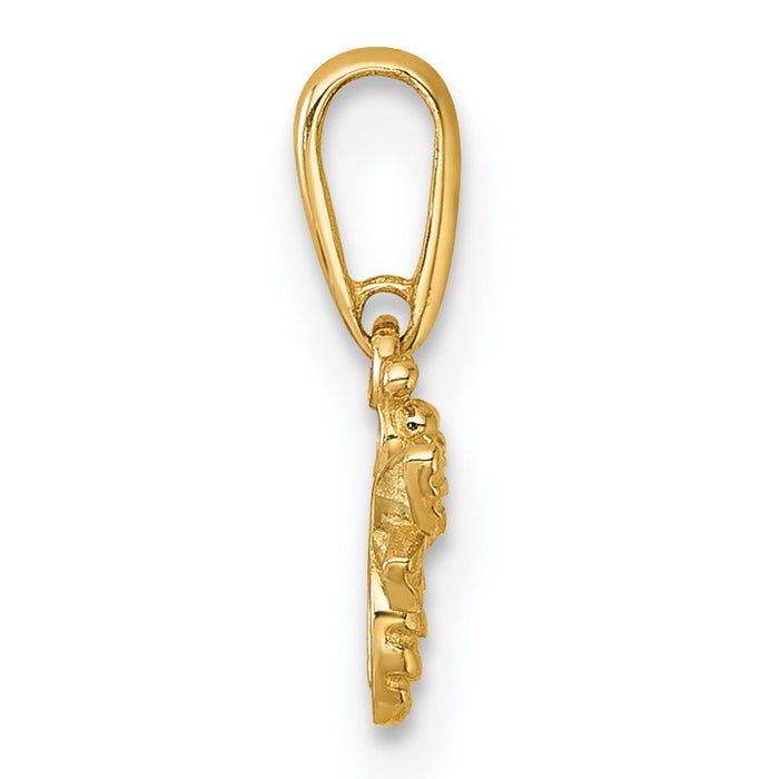14k Polished Bee Pendant